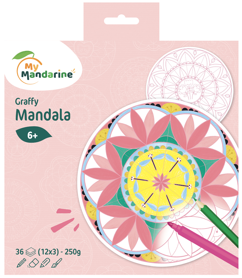 My Mandarine Malbuch , Graffy Pop Mandala, , Girl My Mandarine Malbuch , Graffy Pop Mandala, , Girl von my mandarine