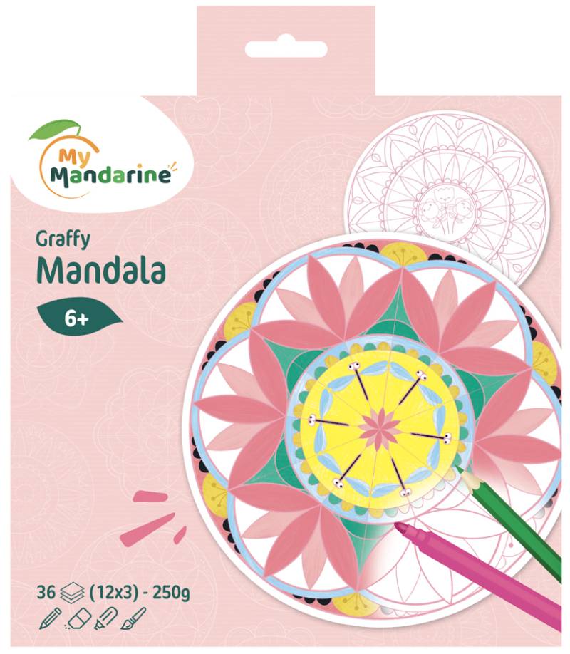 My Mandarine Malbuch , Graffy Pop Mandala, , Girl von my mandarine