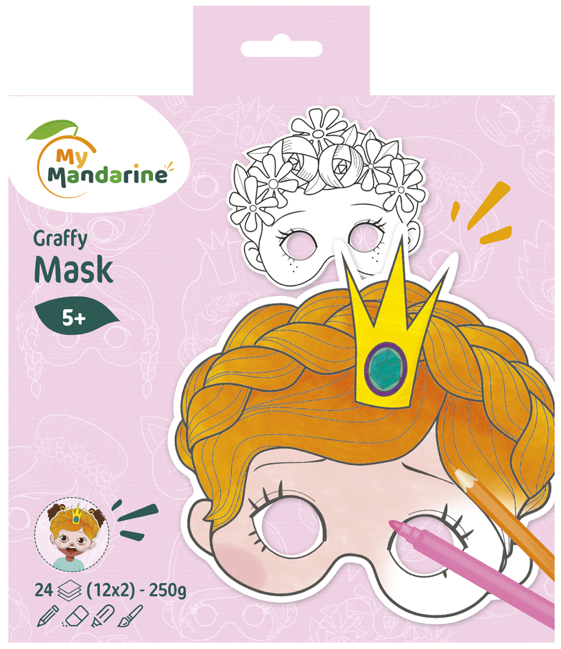 My Mandarine Maskenmalbuch , Girl, My Mandarine Maskenmalbuch , Girl, von my mandarine