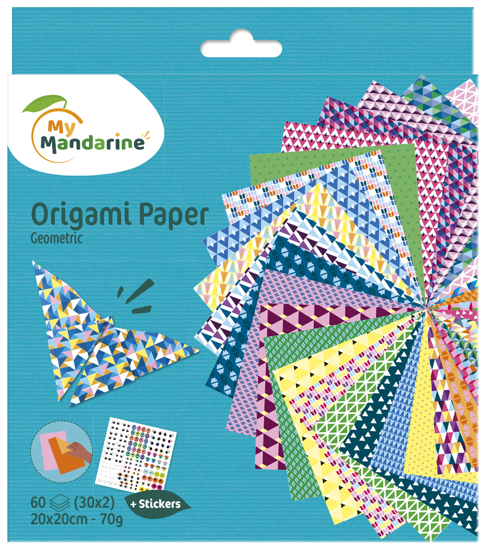 My Mandarine Origami-Faltblätter , Geometric, My Mandarine Origami-Faltblätter , Geometric, von my mandarine