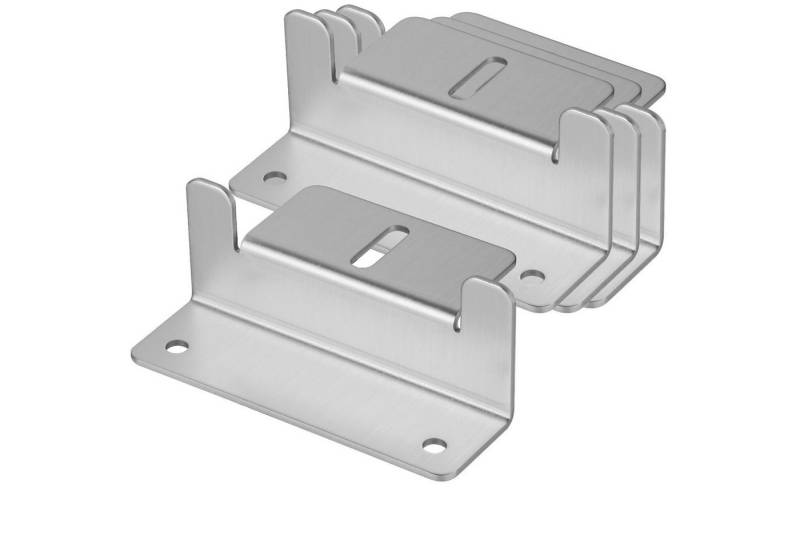 avoltik Wechselrichter 4er 8er Set Alu Z-Winkel Befestigunswinkel PV Solarmodule Halterung, (Z-Winkel in silber oder schwarz zur Auswahl, Z-Winkel in silber oder schwarz zur Auswahl), Z-Winkel in silber oder schwarz zur Auswahl von avoltik