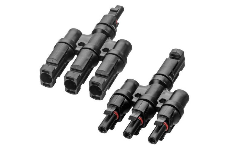 avoltik Wechselrichter MC4 T2 T3 T4 T-Verteiler Stecker Buchse Paar schwarz Solar, (MC4 T2 T3 T4 T-Verteiler Stecker Buchse Paar schwarz Solar, MC4 T2 T3 T4 T-Verteiler Stecker Buchse Paar schwarz Solar), MC4 T2 T3 T4 T-Verteiler Stecker Buchse Paar schwarz Solar von avoltik