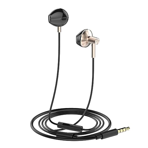 axGear Stereo-Kopfhörer mit Kabel, mit Mikrofon, 3,5 mm Ohrhörer, Headset von axGear