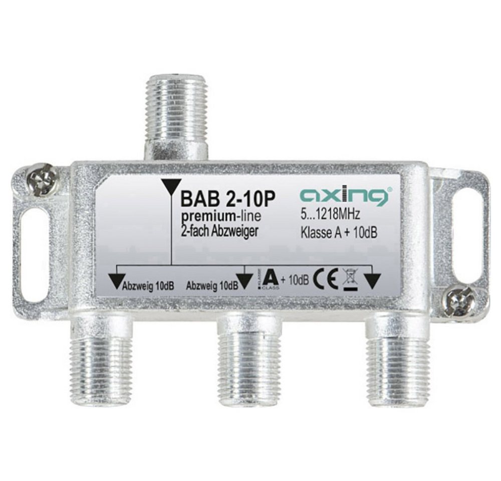 axing Axing BAB 2-10P Kabel-TV Abzweiger 2-fach 5 - 1218 MHz TV-Kabel von axing