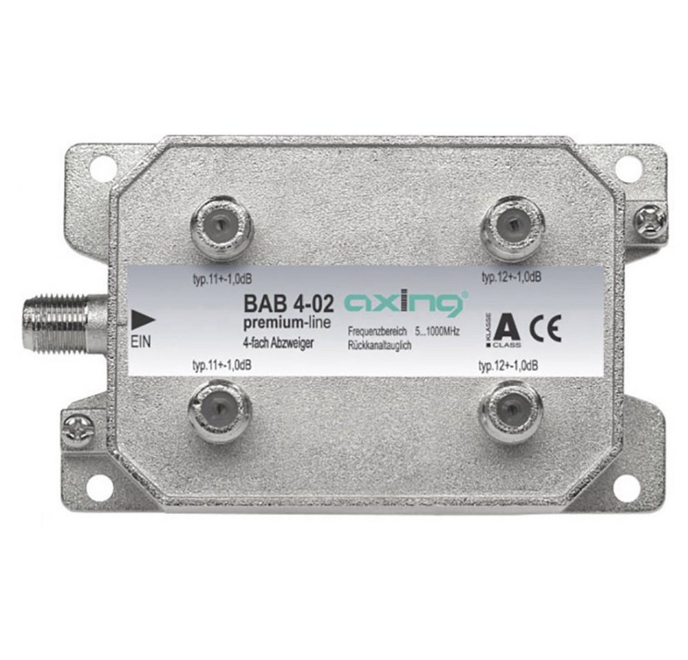 axing Axing BAB 4-02 Kabel-TV Abzweiger 4-fach 5 - 40 Mhz, 40 - 470 MHz, 470 TV-Kabel axing Axing BAB 4-02 Kabel-TV Abzweiger 4-fach 5 - 40 Mhz, 40 - 470 MHz, 470 TV-Kabel von axing