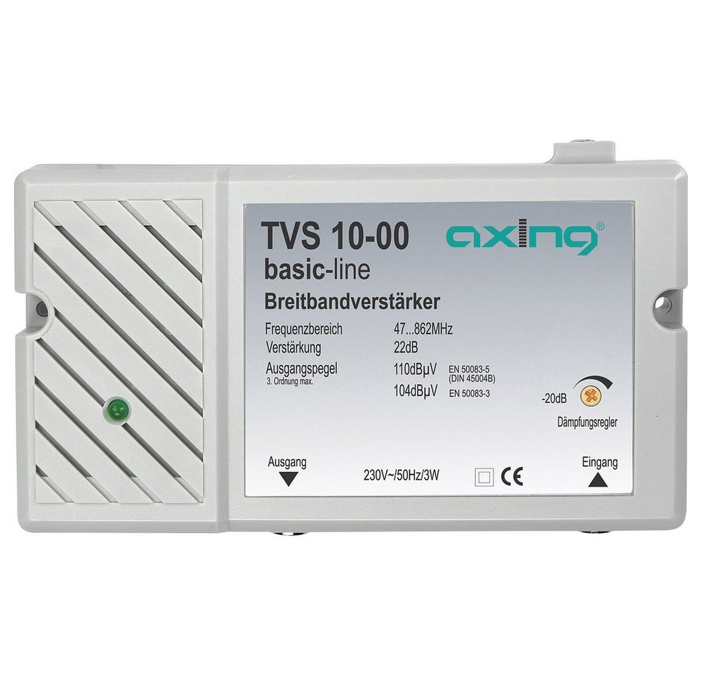 axing Axing TVS 10 Mehrbereichsverstärker BK, DVB-T 22 dB Leistungsverstärker von axing