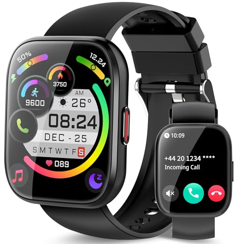 aycy Smartwatch für Damen und Herren, 1,85 Zoll Smartwatch mit Anrufannahme/Anrufannahme, 112 Sportmodi Fitness Tracker mit Schlaf/Herzfrequenzmesser, IP68 Smart Watch für Android iOS aycy Smartwatch für Damen und Herren, 1,85 Zoll Smartwatch mit Anrufannahme/Anrufannahme, 112 Sportmodi Fitness Tracker mit Schlaf/Herzfrequenzmesser, IP68 Smart Watch für Android iOS von aycy