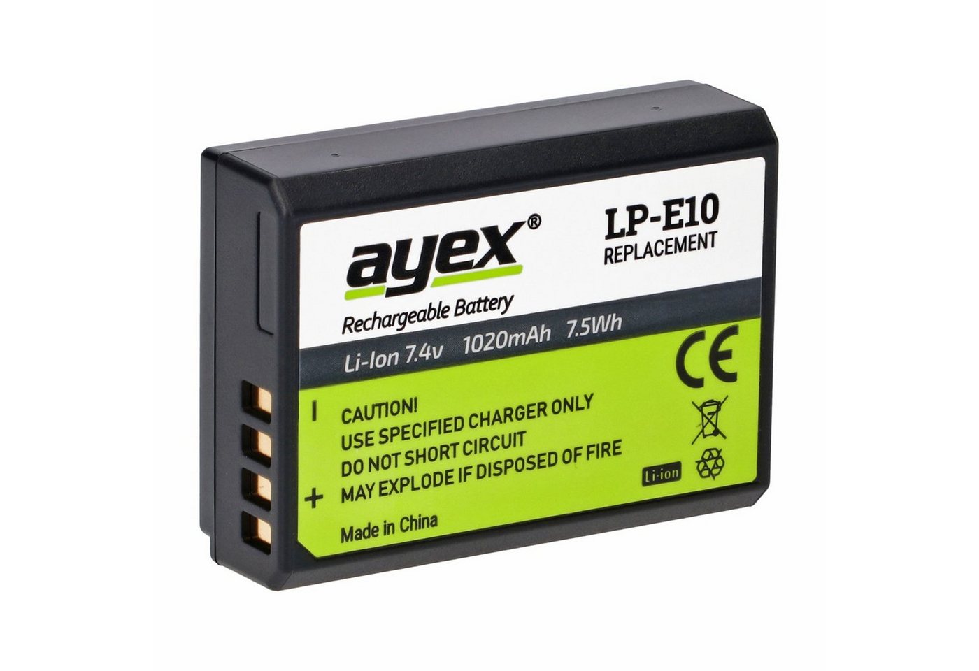 ayex 2x LP-E10 Akku für zB Canon EOS 1100D 1300D Rebel T3 Kiss X50 Kamera-Akku ayex 2x LP-E10 Akku für zB Canon EOS 1100D 1300D Rebel T3 Kiss X50 Kamera-Akku von ayex