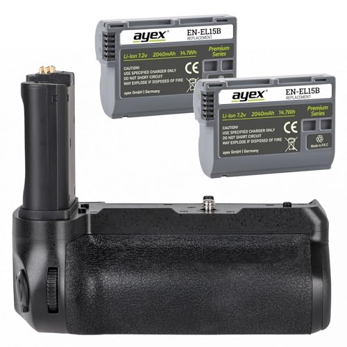 ayex Batteriegriff Set für Nikon Z6II Z7II ersetzt MB-N11 + 2X EN-EL15B Akku ayex Batteriegriff Set für Nikon Z6II Z7II ersetzt MB-N11 + 2X EN-EL15B Akku von ayex