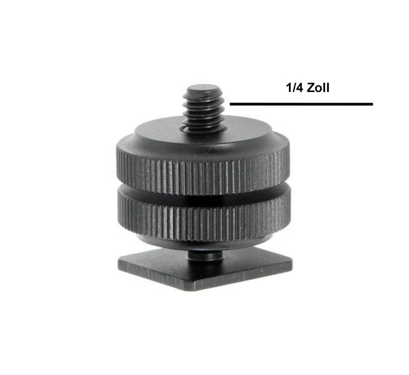 ayex Blitzschuhadapter mit ¼ Zoll Schraube für zB MagicArm TFT-Monitor Videokamera von ayex