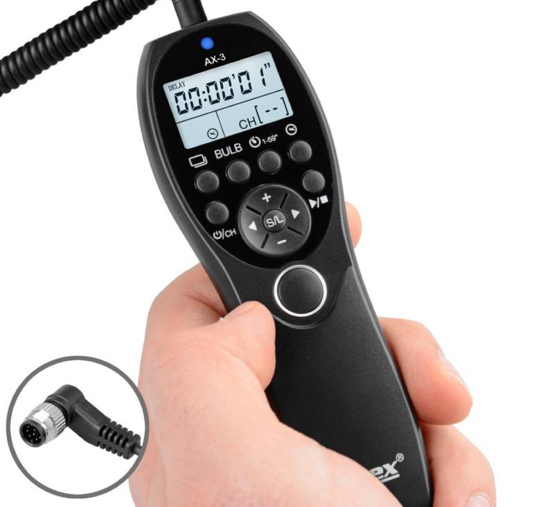 ayex Funkfernsteuerung Timer-Fernauslöser AX-3 Nikon DC0 von ayex