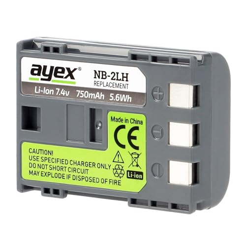 ayex NB-2LH Akku Passend für Canon EOS 350D 400D Powershot G7 G9 S30 S40 u.v.m. ayex NB-2LH Akku Passend für Canon EOS 350D 400D Powershot G7 G9 S30 S40 u.v.m. von ayex
