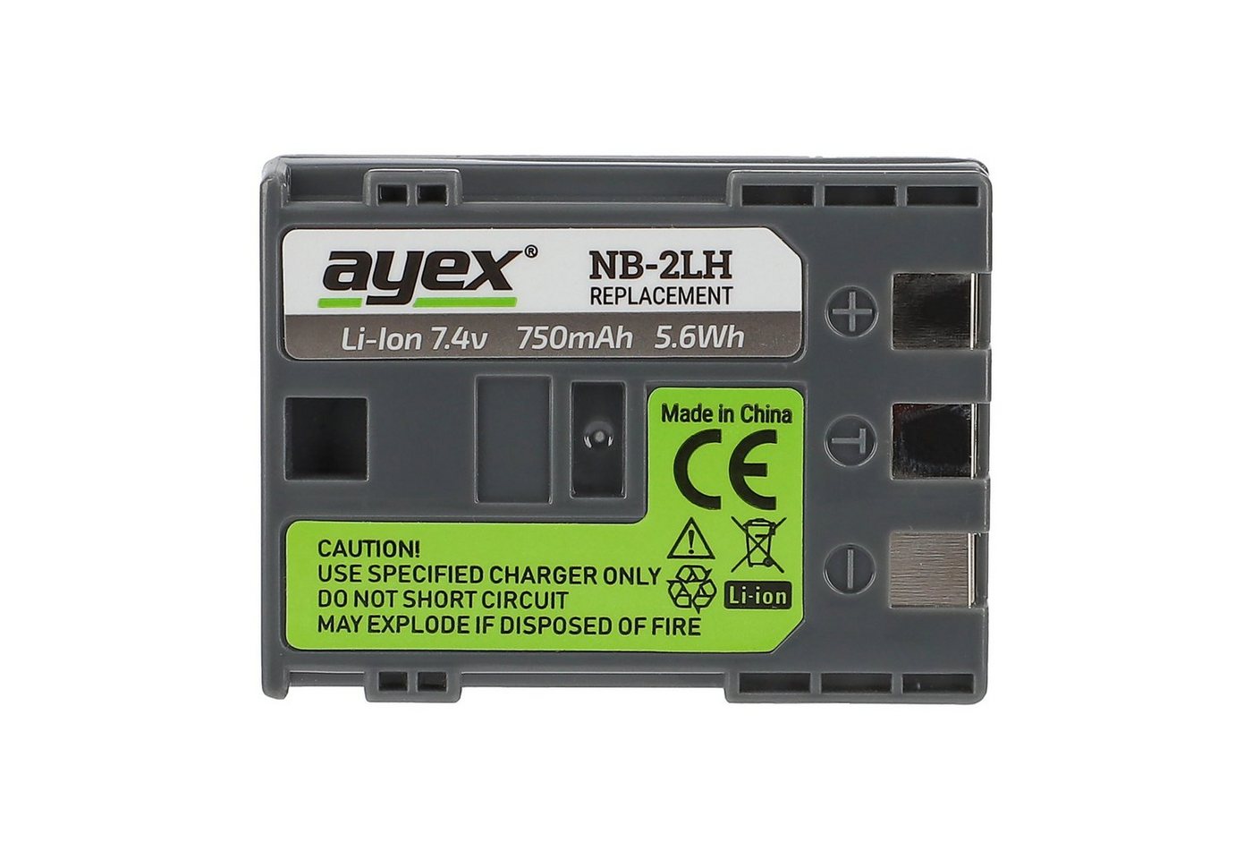 ayex NB-2LH für zB Canon EOS 350D 400D PowerShot G7 G9 S30 Kamera-Akku von ayex