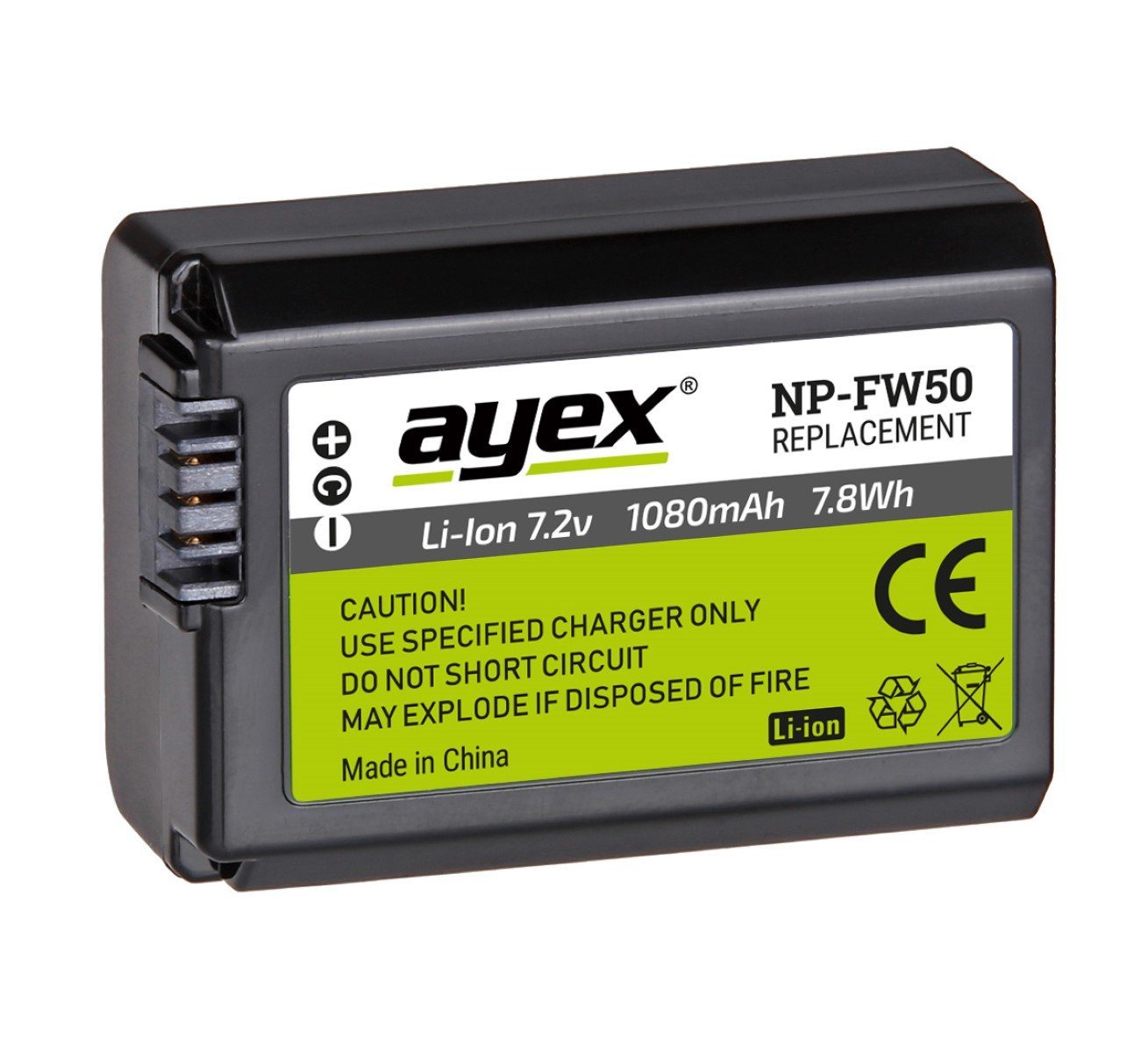 ayex NP-FW50 zb Sony Alpha a7 a7 II a7R a7R II a7S a6500 a6300 RX10 Kamera-Akku ayex NP-FW50 zb Sony Alpha a7 a7 II a7R a7R II a7S a6500 a6300 RX10 Kamera-Akku von ayex