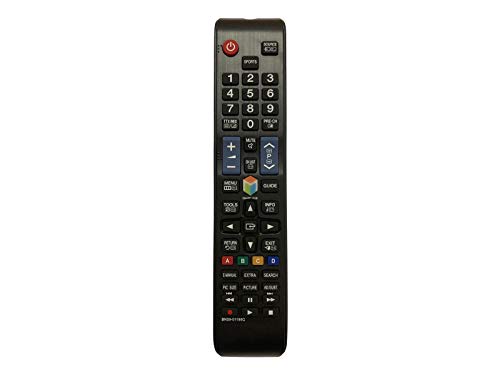 Ersatz Fernbedienung - für Samsung BN59-01198Q - Ersetzt auch AA59-00570A AA59-00621A AA59-00639A AA59-00790A AA59-00791A AA59-00793A AA59-01079A - Universal Samsung Fernseher TV Remote Control von azurano
