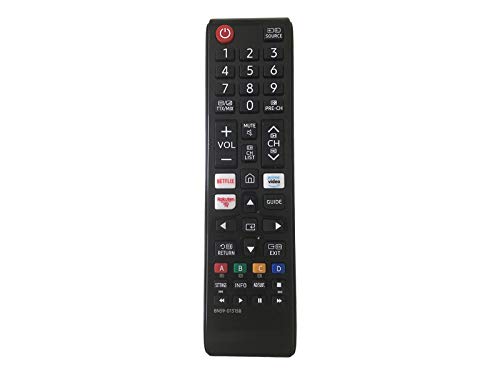 azurano BN59-01315B - Universal - Fernbedienung für 2018-2022 Samsung UE Quantum Crystal QLED UHD 4K Smart TV Serien - TU RU Q AU BU LS T UN QN - Direkttasten für Netflix, Prime Video & Rakuten von azurano