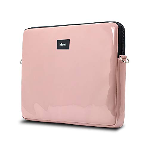 b-Kover schützende, handgefertigte 14 Zoll-Laptop-Hülle aus Leder, wasserdicht, gepolstert, handgefertigt/Dell/ASUS/HP/Lenovo/(Pink) von b-Kover