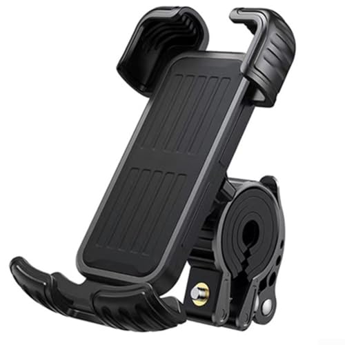 babominimer 1 x Handy-Ständer, Aluminiumlegierung, Anti-Shake-Handyhalterung, für Motorradlenker, mit Silikongriff babominimer 1 x Handy-Ständer, Aluminiumlegierung, Anti-Shake-Handyhalterung, für Motorradlenker, mit Silikongriff von babominimer