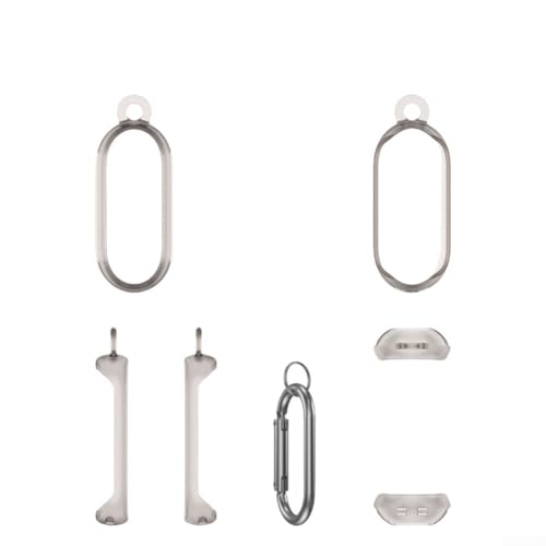 babominimer Schutzhülle für PLAUD NotePin AI Premium-PC-Material, ergonomischer Griff, transparente Abdeckung mit Karabiner für Diktiergerät (Grau) von babominimer