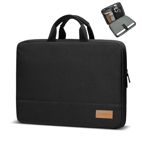 Bagasin Laptop Hülle Tasche, 15 15,6 16 Zoll TSA Laptoptasche Schutzhülle Sleeve Wasserdicht mit 4-lagigem Schutz, Computer Tragetasche für MacBook, HP, Dell, Lenovo, Asus Notebook von bagasin