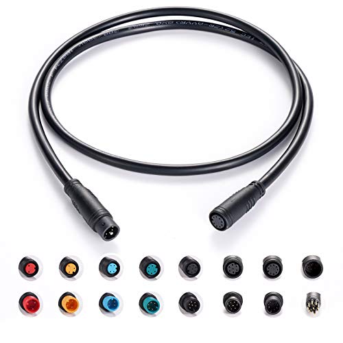 baluoqi Verlängerungskabel 8Pin wasserdichter Stecker für elektrisches Fahrrad Licht/Gas/Ebrake/Ebike Teile Verlängerungskabel (8pin, 80cm) von baluoqi