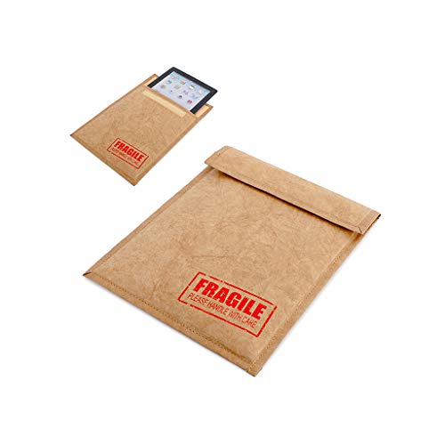 balvi Hülle für iPad Mini Fragile Farbe Braun In Form eines Briefumschlags Hart-Polyethylen 19 x 25 c von balvi