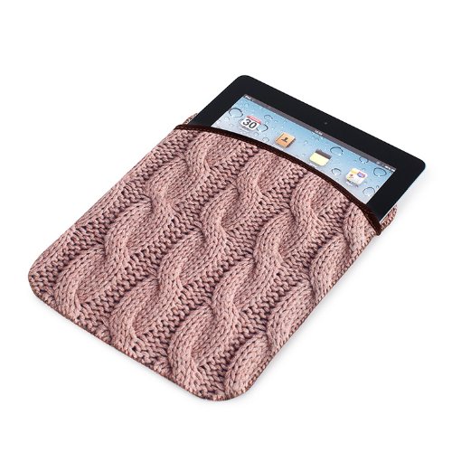 balvi Hülle für iPad Mini Wool Farbe Rosa, Schlag- und stoßsicher Wolldesign Neopren 14,5 x 21 cm von balvi