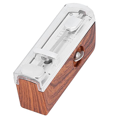 Mini Mechanisches Metronom, Piano Metronom 60-208 Beat Adjustable für Piano Ukeulele for Guitar Violin(Holzfarbe) von banapo