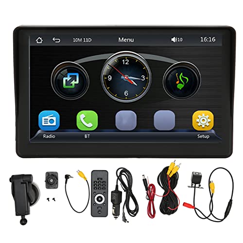 Auto-Stereoanlage, 7-Zoll-Touchscreen-Auto-MP5-Player, Bluetooth-Auto-Multimedia-Player, Freisprechen, MP3-Player, Rückfahrkamera, Mobiltelefonanschluss, UKW-AM-Autoradioempfänger von banapoy