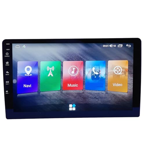 Autoradio, 9-Zoll-2K-WIFI-HD-Touchscreen, Bluetooth-GPS-Navigationsersatz, Universeller Auto-Play-Bildschirm, Rückfahrkamera, Unterstützung für IOS Wireless Carplay, Android von banapoy