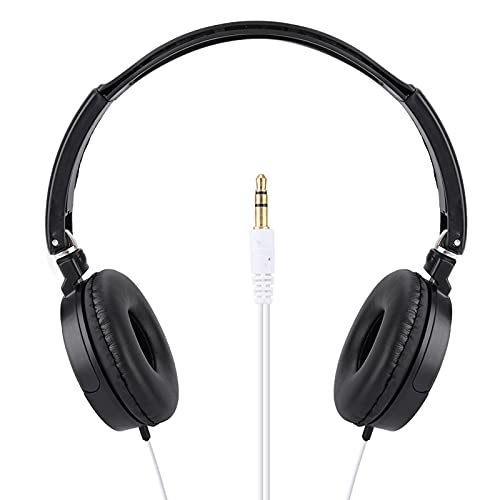 Snufeve6 HiFi-Kopfhörer, HiFi-Musik-Kopfhörer mit Kabel Hautfreundlich, faltbar und kompakt mit verstellbarem Stirnband für Jungen und Mädchen zum Genießen von Filmen oder Musik Snufeve6 HiFi-Kopfhörer, HiFi-Musik-Kopfhörer mit Kabel Hautfreundlich, faltbar und kompakt mit verstellbarem Stirnband für Jungen und Mädchen zum Genießen von Filmen oder Musik von banapoy
