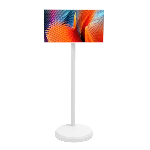 banapoy 21,5 Zoll Tragbarer Fernseher auf Rädern, 1080P Tragbarer Touchscreen-Monitor, 4G RAM 64G ROM, Voll Drehbare Drehung, Smart Rotations-Monitor Rolling TV, für Watch TV, von banapoy