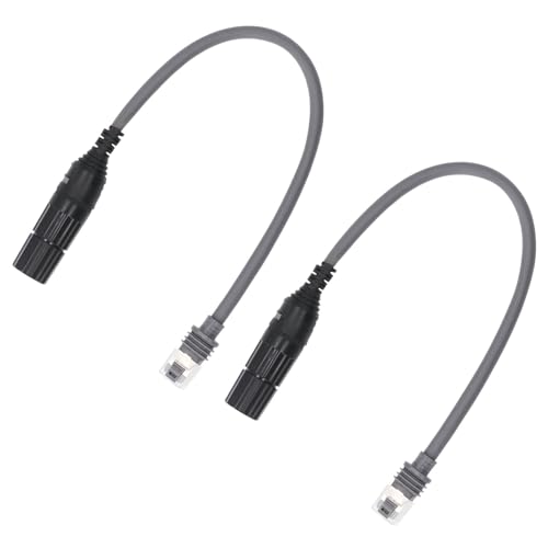 banapoy Starlink-Kabeladapter Gen3 SPX auf RJ45, 2 Stück 1200 Mbit/s 26 AWG rechteckiger Satellitenkabel-Verlängerungsadapter, Internet-Kabelanschlussadapter, Ethernet-Kabel SPX-Stecker von banapoy