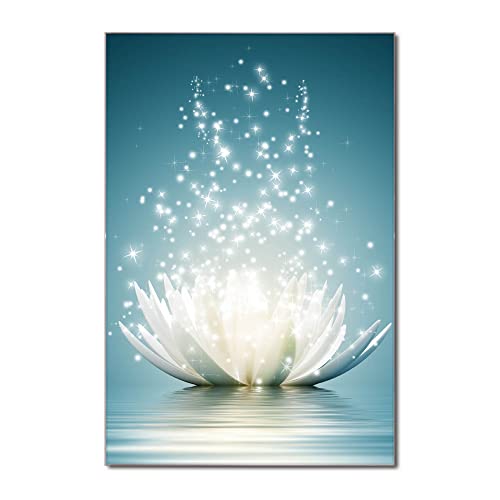 Banjado Glas Magnettafel 30x45cm - Magnetwand und Memoboard für Küche, Büro, Kinderzimmer - Inkl. 4 Magnete & Montageset - Magische Lotusblüte Banjado Glas Magnettafel 30x45cm - Magnetwand und Memoboard für Küche, Büro, Kinderzimmer - Inkl. 4 Magnete & Montageset - Magische Lotusblüte von banjado