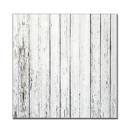 banjado® Glas Magnettafel 4 Magneten - Magnetwand 110x55cm mit Motiv Weißer Bretterzaun - Memoboard/Pinnwand magnetisch, beschreibbar, perfekt für die Küche - Magnetboard auch als Wandbild/Wandtafel von banjado