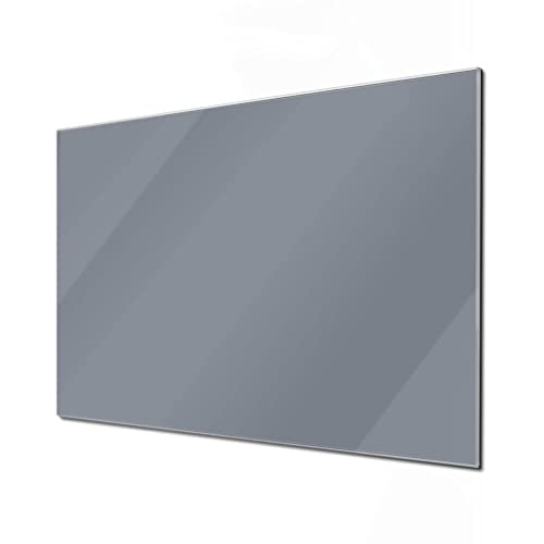 banjado® Glas Magnettafel 4 Magneten - Magnetwand 120cm x 80cm mit Farbe Silber Metallic - Memoboard/Pinnwand magnetisch, beschreibbar, perfekt für die Küche - Magnetboard auch als Wandbild/Wandtafel von banjado