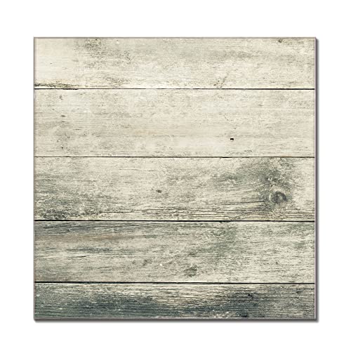 banjado® Glas Magnettafel mit 4 Magneten - Magnetwand 110x55cm mit Motiv Graue Planken - Memoboard/Pinnwand magnetisch, beschreibbar, perfekt für die Küche - Magnetboard auch als Wandbild/Wandtafel von banjado