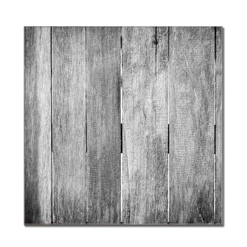 banjado® Glas Magnettafel mit 4 Magneten - Magnetwand 110x55cm mit Motiv Holz Monochrom - Memoboard/Pinnwand magnetisch, beschreibbar, perfekt für die Küche - Magnetboard auch als Wandbild/Wandtafel von banjado