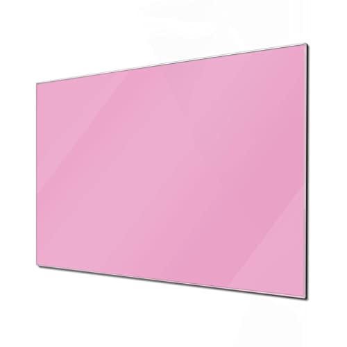 banjado® Glas Magnettafel mit 4 Magneten - Magnetwand 120cm x 80cm mit Farbe Rose - Memoboard/Pinnwand magnetisch, beschreibbar, perfekt für die Küche - Magnetboard auch als Wandbild/Wandtafel von banjado