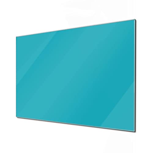 banjado® Glas Magnettafel mit 4 Magneten - Magnetwand 120cm x 80cm mit Farbe Türkis - Memoboard/Pinnwand magnetisch, beschreibbar, perfekt für die Küche - Magnetboard auch als Wandbild/Wandtafel von banjado