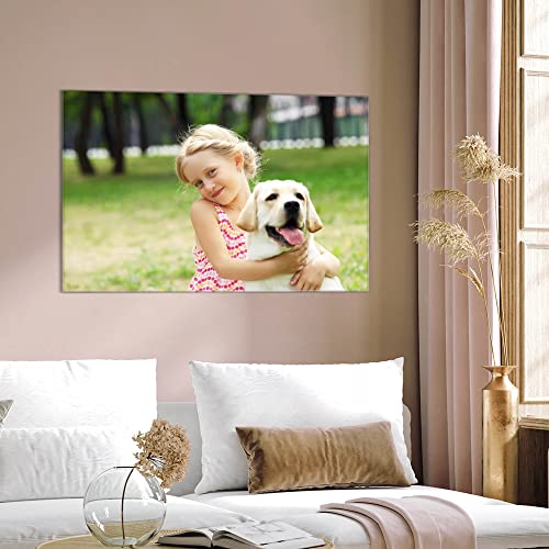 banjado Glas Magnettafel 60x40cm / Magnetwand Glas/Magnetpinnwand als Memoboard Glas/Pinnwand Magnettafel Küche, Büro, Kinderzimmer inkl. 4 Magnete & Montageset - Wunschmotiv von banjado