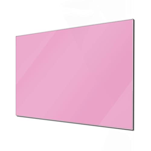 banjado® Glas Magnettafel mit 4 Magneten - Magnetwand 75x50cm mit Farbe Rose - Memoboard/Pinnwand magnetisch, beschreibbar, perfekt für die Küche - Magnetboard auch als Wandbild/Wandtafel von banjado