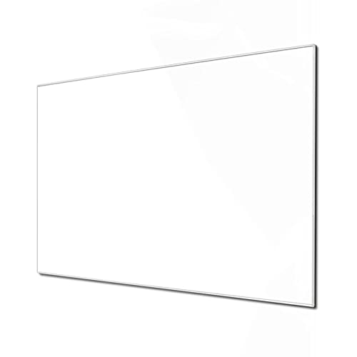 banjado® Glas Magnettafel mit 4 Magneten - Magnetwand 75x50cm mit Farbe weiß - Memoboard/Pinnwand magnetisch, beschreibbar, perfekt für die Küche - Magnetboard auch als Wandbild/Wandtafel von banjado