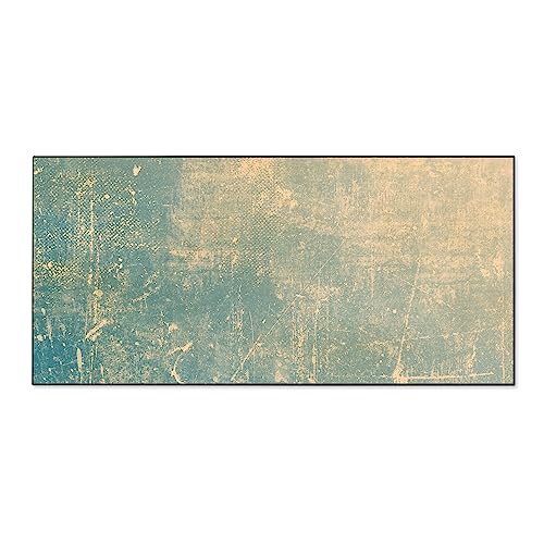 banjado® Magnettafel 78 x 37cm / Magnetwand aus Metall/Magnetpinnwand als Memoboard/Pinnwand Magnettafel Küche, Büro, Kinderzimmer inkl. 4 Magnete & Montageset - Patina Grün von banjado