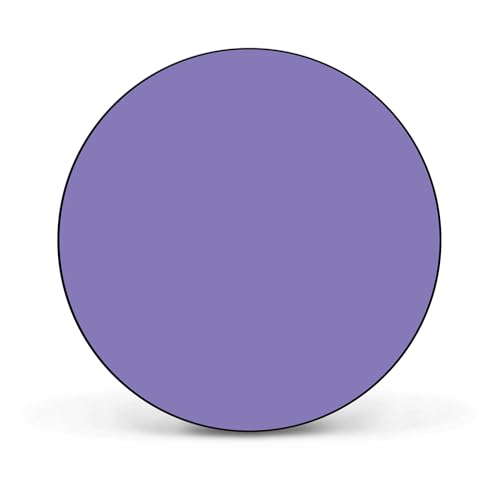 banjado® Magnettafel Ø 47cm schwarz/Magnetwand aus Metall/Magnetpinnwand als Memoboard Pinnwand Magnettafel Küche, Büro, Kinderzimmer inkl. 4 Magnete & Montageset - Farbe Lavendel von banjado