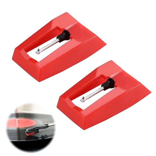2 Stück Plattenspieler Nadel,Ersatznadel für Plattenspieler,Nadel Plattenspieler,Drehscheibe Nadel,Plattenspieler Stift Ersatz,Ersatznadel Plattenspieler Nadel für Plattenspieler, Vinylplatten-Spieler von banjiabb