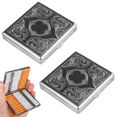 2 Stück Zigarettenetui,Zigarettenetui Metall,Zigarettenbox,Zigaretten Box,Cigarette Case,Zigarettenbox Für 20 Zigaretten,Tragbares Zigarettenbox,Fur Hosen Und Hemdtaschen 2 Stück Zigarettenetui,Zigarettenetui Metall,Zigarettenbox,Zigaretten Box,Cigarette Case,Zigarettenbox Für 20 Zigaretten,Tragbares Zigarettenbox,Fur Hosen Und Hemdtaschen von banjiabb
