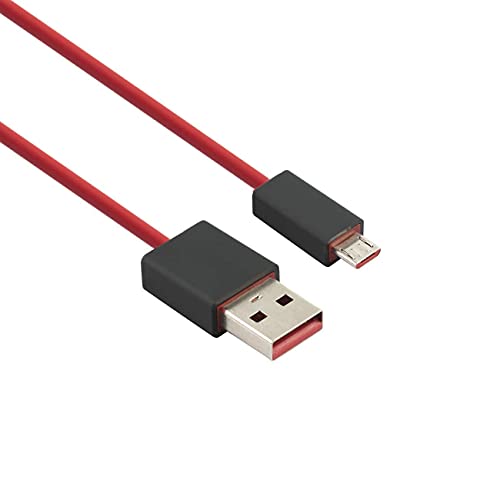 Ersatz-USB-Ladekabel für Dr Dre Studio Solo 3 2.0 kabellose Kopfhörer und Pillen-Lautsprecher, 1 m (rot) von baolongking