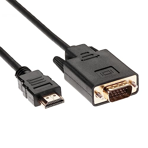 HDMI-auf-VGA-Kabel, HDMI-Stecker auf VGA-Stecker, unterstützt 1080p, Konvertierung von Signal von HDMI-Eingang, Laptop, HDTV zu VGA-Ausgang, Monitore, Projektor, TV (1,8 m) von baolongking