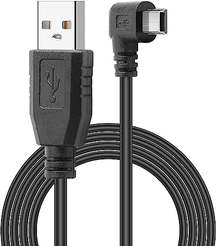 USB-A-Stecker auf Mini-USB-Kabel, 90 Grad rechtwinklig, Mini-5P-Datensynchronisation, Ladekabel, für Garmin Dashcam, Auto, GPS, Navigator, DVR, Digitalkamera, GoPro Hero 4, 3+, 3 m von baolongking